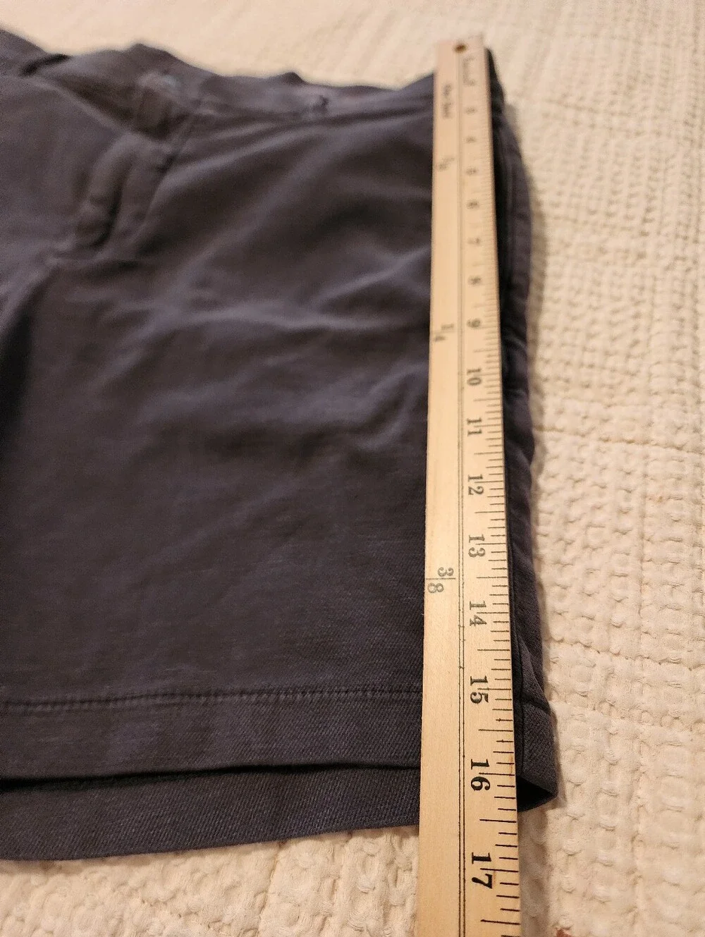 Faherty Men's Casual Dark Gray Chino Shorts NWT Sz 32 Comfort Quiet Luxury